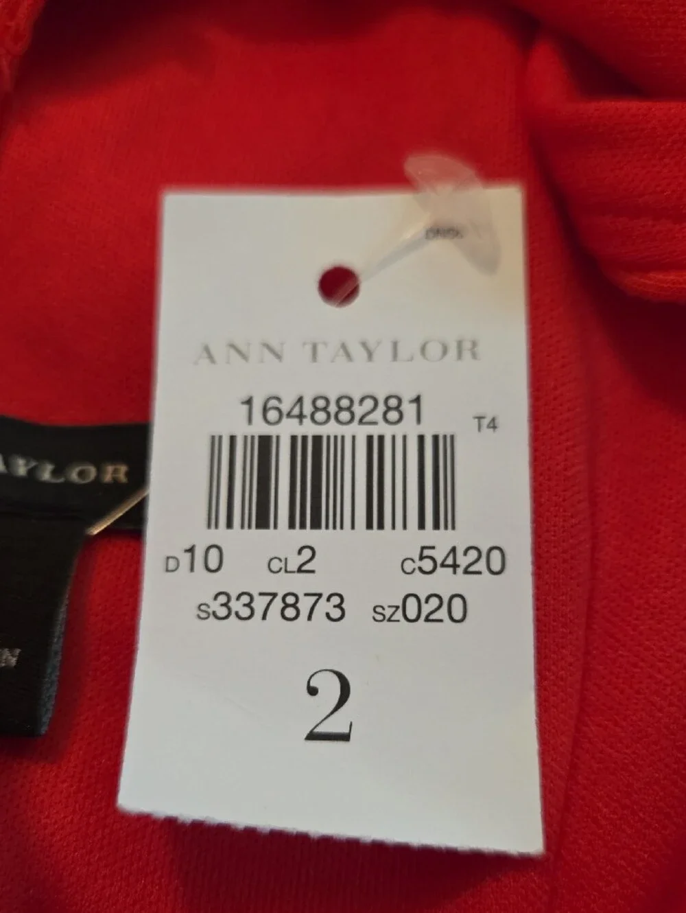 NWT Ann Taylor Red Halter Summer Maxi Dress Size 2 - Picture 8 of 8